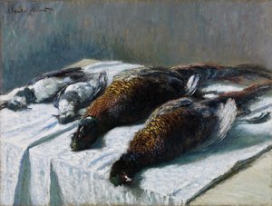 キジと千鳥のある静物、1879